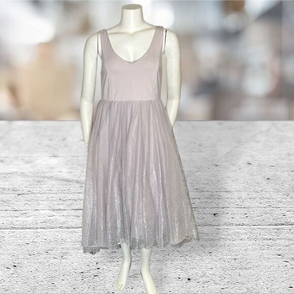 Torrid Lilac Metallic Shimmer Sleeveless Gown - Picture 1 of 6